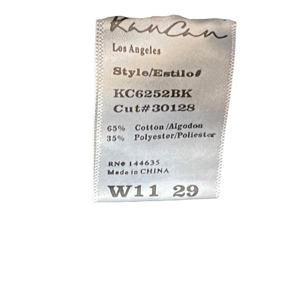 KanCan Womens Estilio Ankle Jeans Size 11/29 Black Button Fly Denim 29X24 - Picture 4 of 6